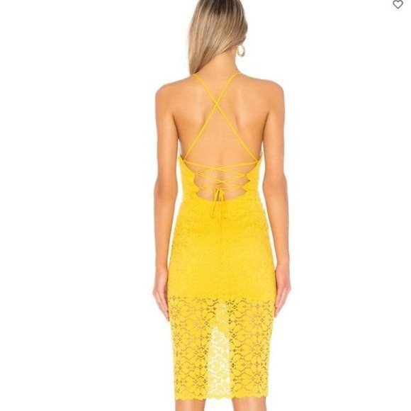 Lovers + Friends Skylight Cocktail Dress in Sunflower - Picture 2 of 7